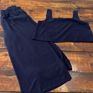 Navy blue 2 piece set - size XL